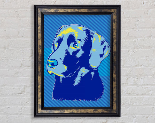 Pop Art Labrador Dog Framed Print