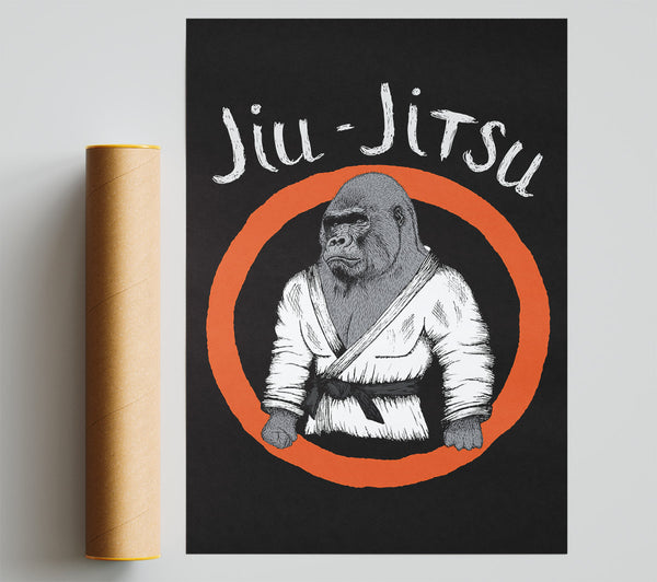 Jiu Jitsu Gorilla Print