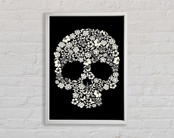 Flower Skull 1 Framed Print