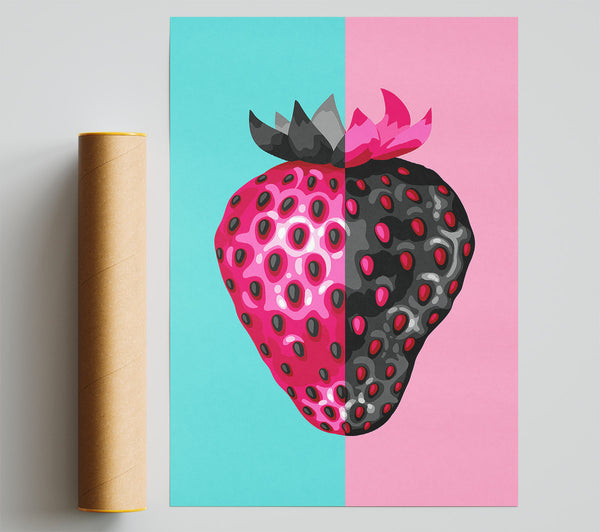 Pop Art Strawberry Print