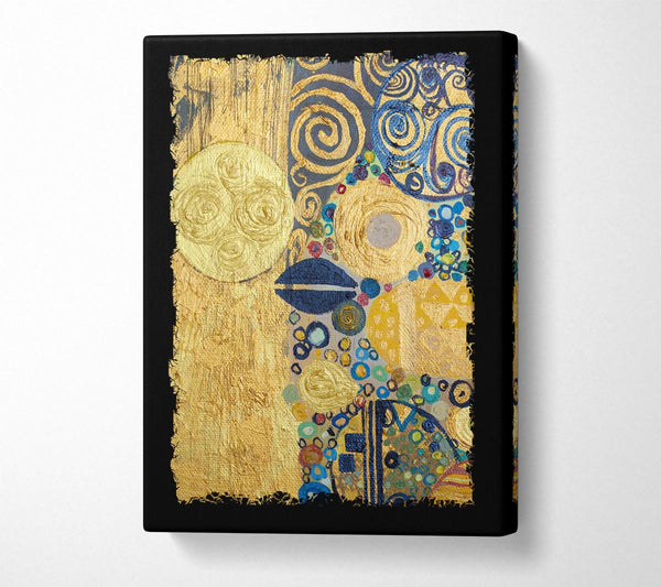  A Canvas Print of Golden Klimt 2 Canvas Wall Art