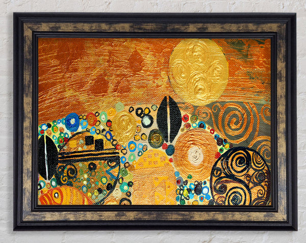 Golden Klimt Framed Print