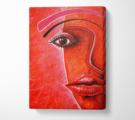 Just Red Canvas Wall Art
