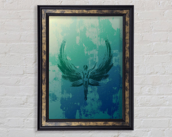 Green Angel Framed Print