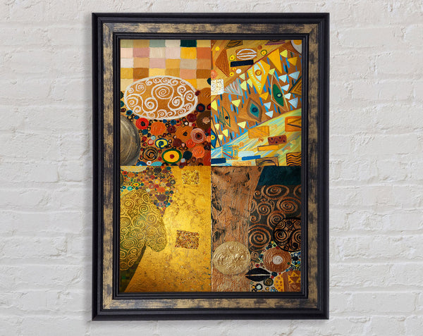 Klimt Golden Rules Framed Print