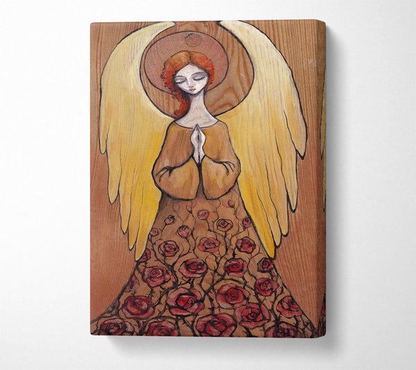  A Canvas Print of Wooden Angel Canvas Print
