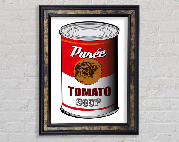 Pop Art Tomato Soup Framed Print