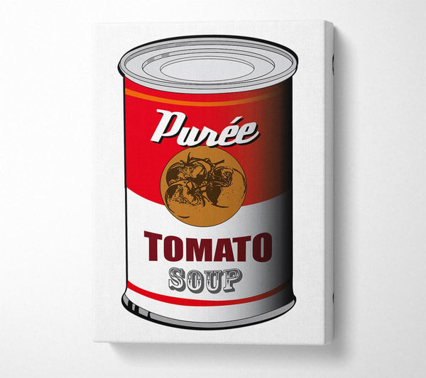  A Canvas Print of Pop Art Tomato Soup Canvas Print