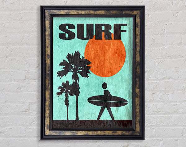 Surf Time Framed Print