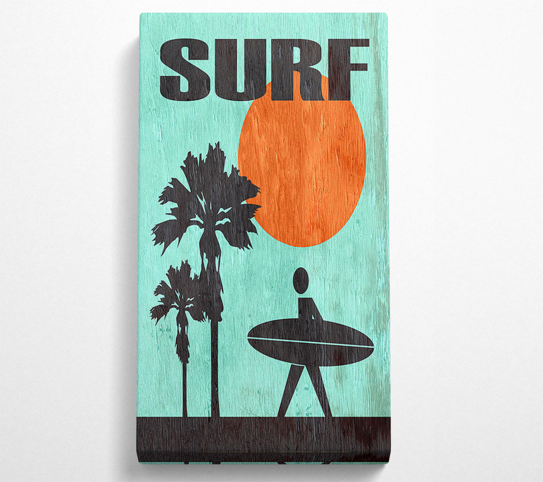  A Canvas Print of Surf Time Canvas Wall Art