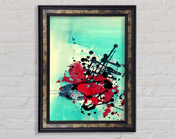 Follow The Line Framed Print