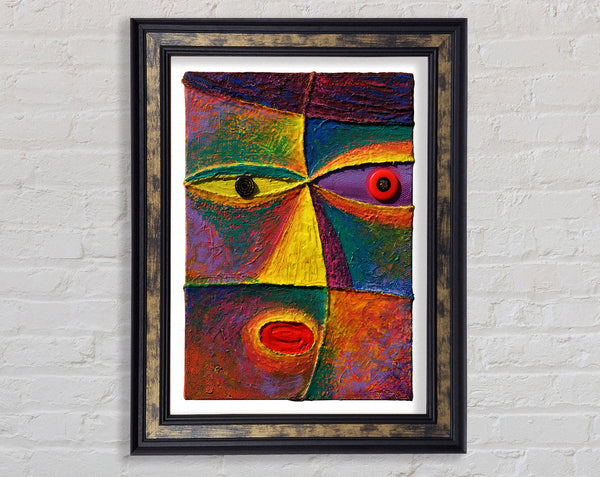 Button Eyes Framed Print