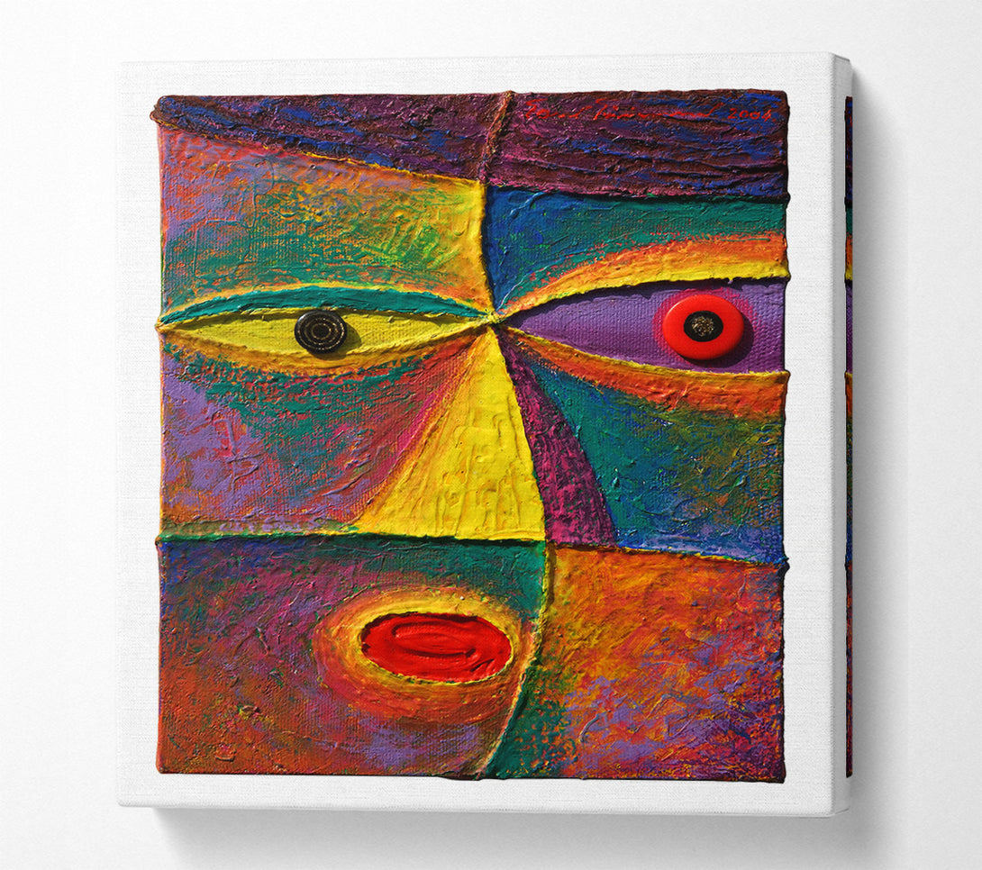  A Canvas Print of Button Eyes Canvas Print
