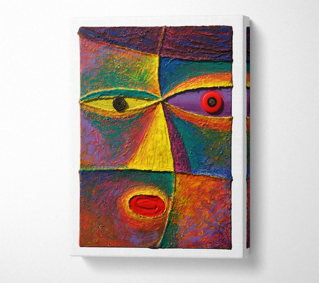  A Canvas Print of Button Eyes Canvas Print