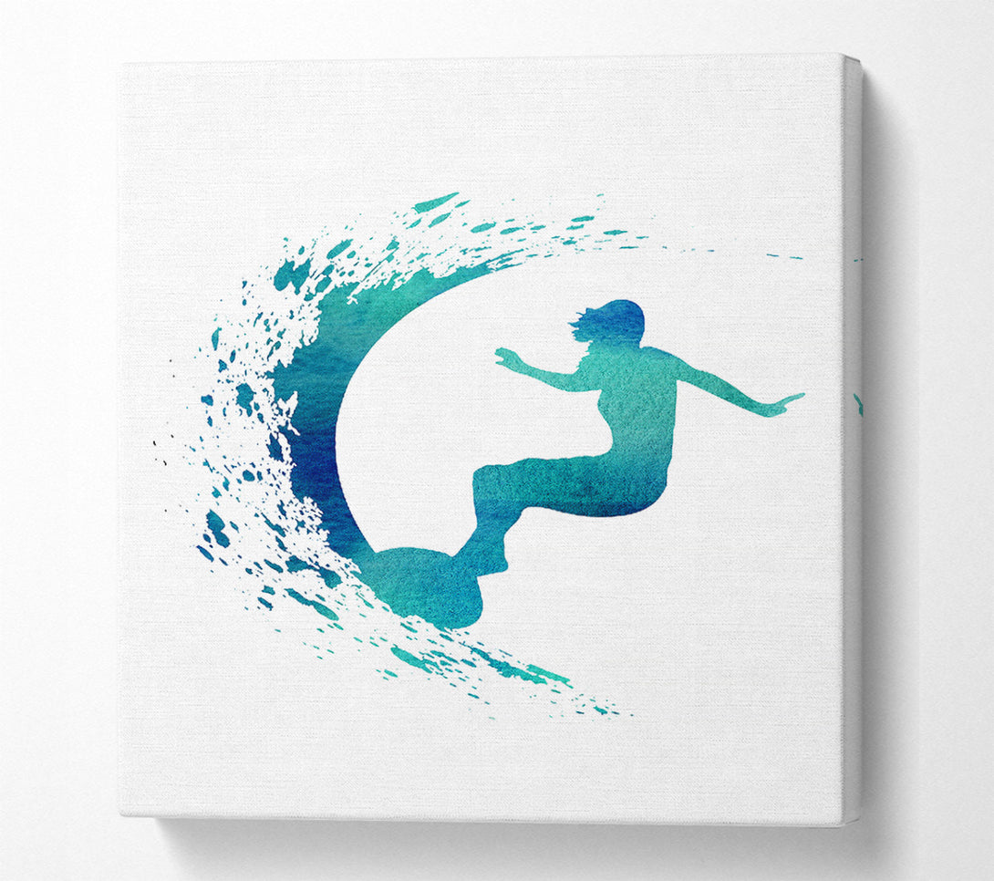  A Canvas Print of Surfing The Wave Canvas Art