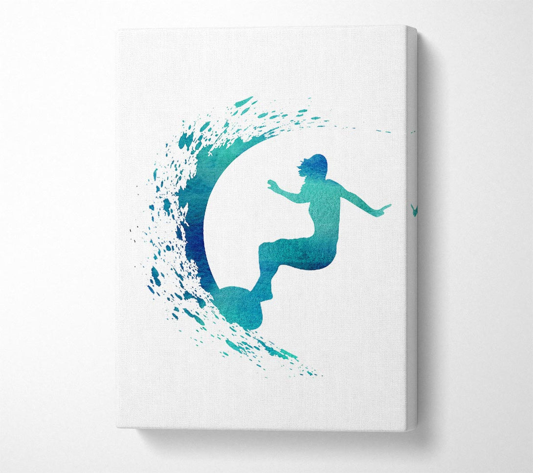  A Canvas Print of Surfing The Wave Canvas Art