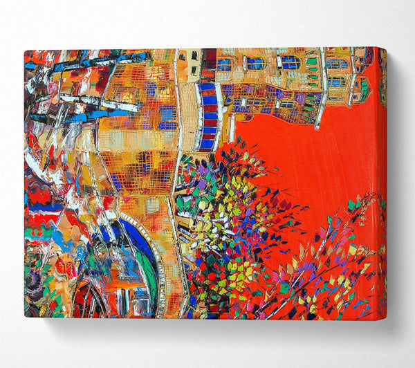 Red Sky City Canvas Print