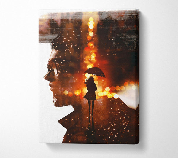  A Canvas Print of Thinking Of Her Canvas Wall Art