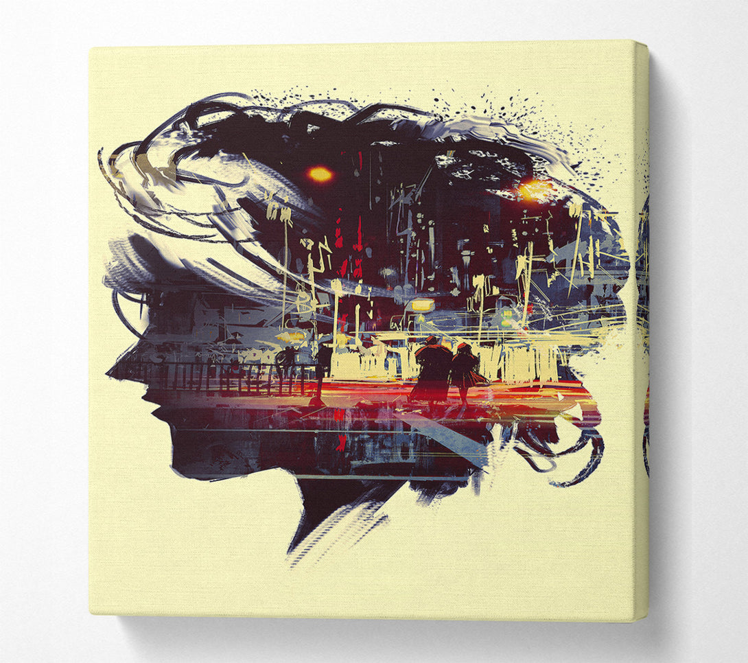  A Canvas Print of City Memories Canvas Wall Art