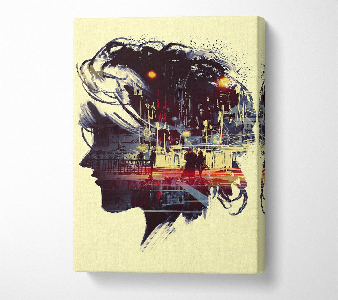  A Canvas Print of City Memories Canvas Wall Art