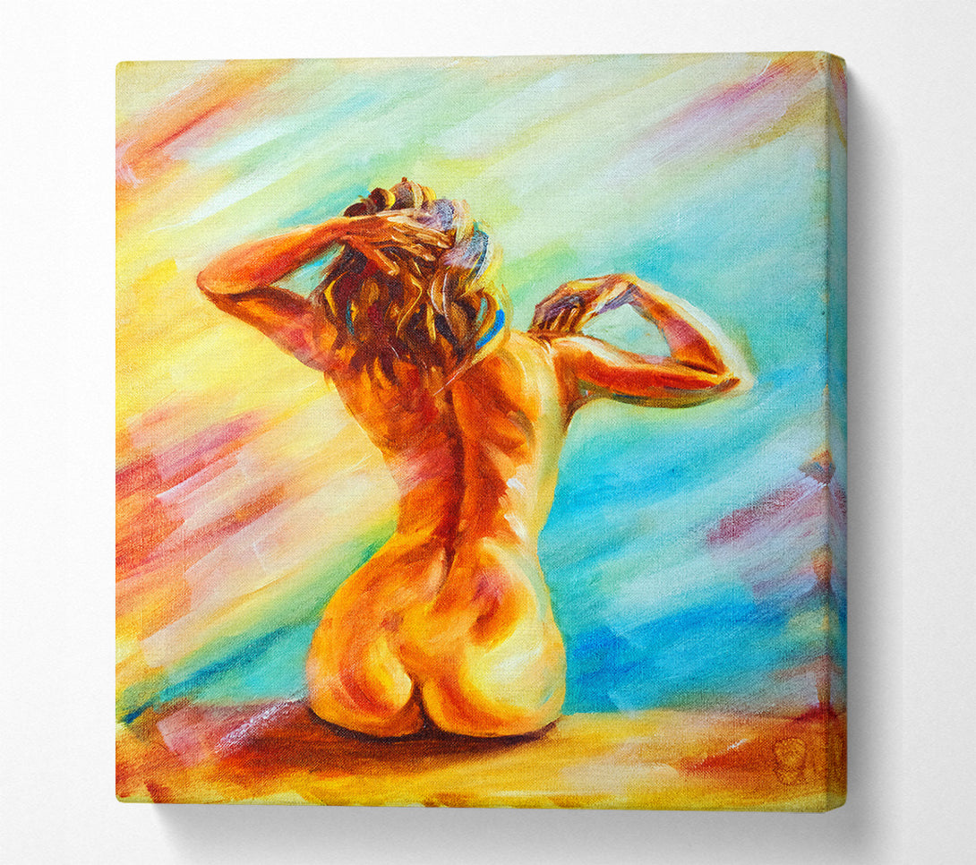  A Canvas Print of The Form Of A Woman Canvas Print