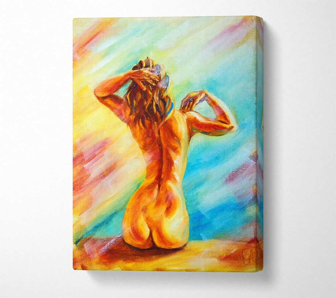  A Canvas Print of The Form Of A Woman Canvas Print