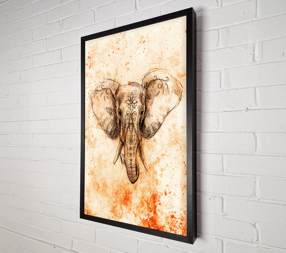 A Canvas Print of Indian Elephant Canvas Art