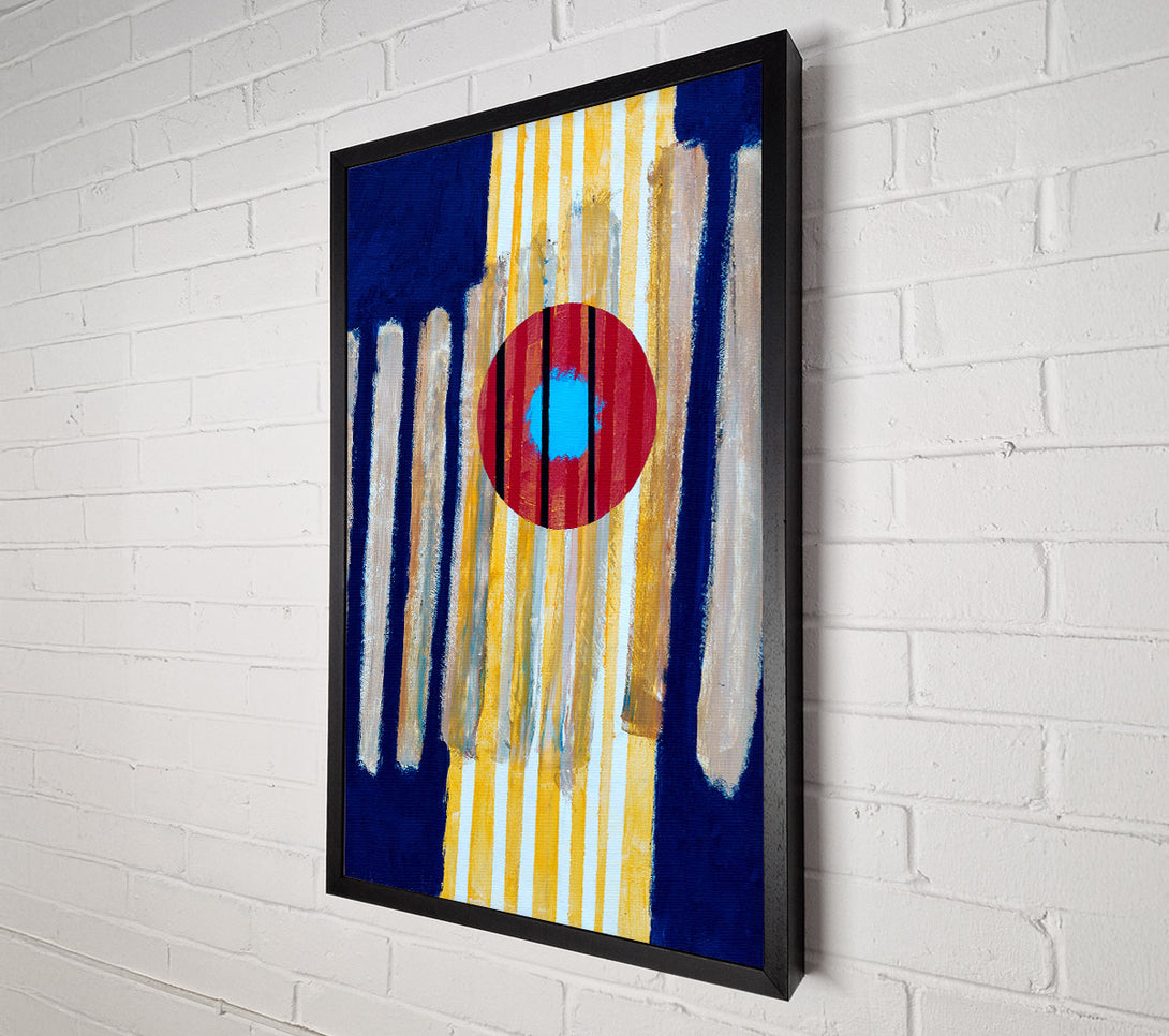  A Canvas Print of The Red Sun Canvas Wall Art