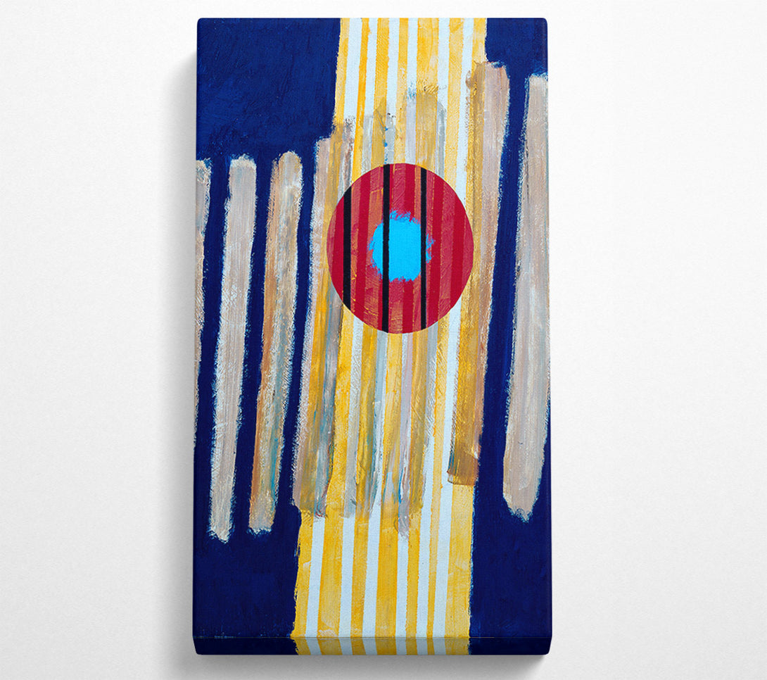  A Canvas Print of The Red Sun Canvas Wall Art