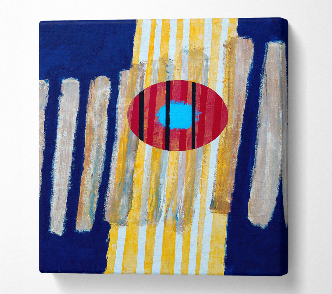  A Canvas Print of The Red Sun Canvas Wall Art