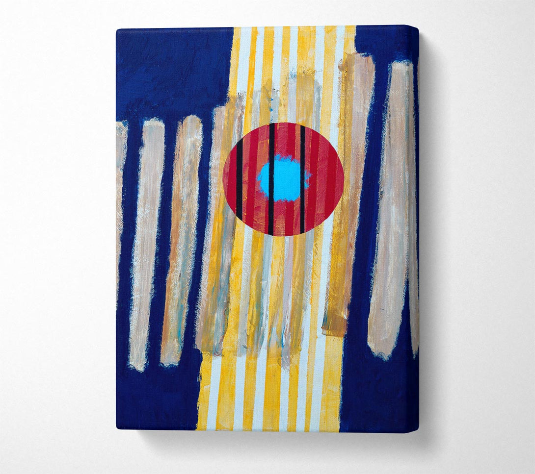  A Canvas Print of The Red Sun Canvas Wall Art