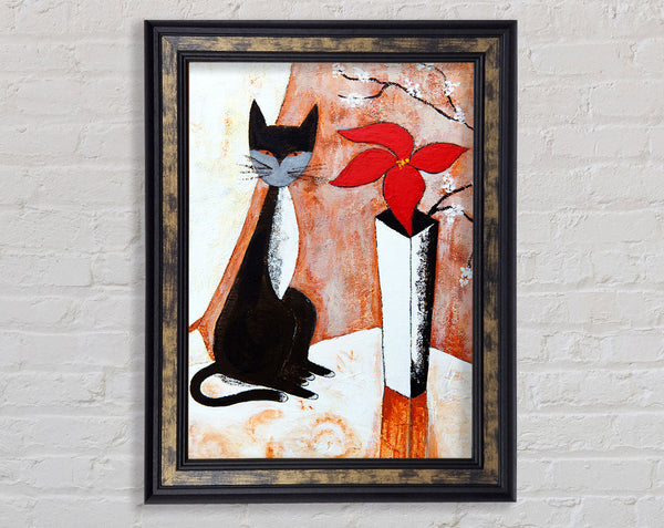 The Cat And The Flower