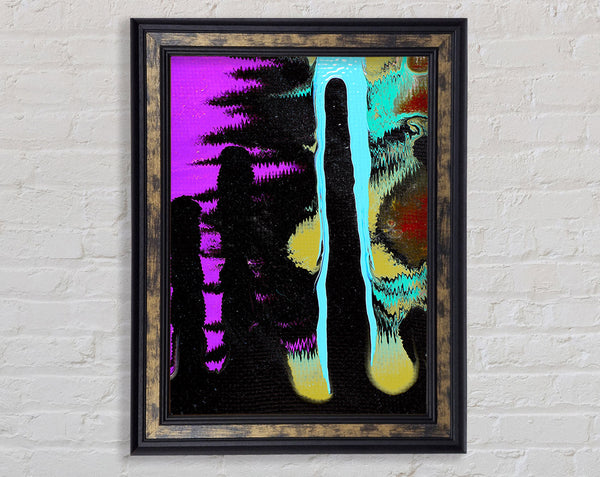Sound waves 2 Framed Print