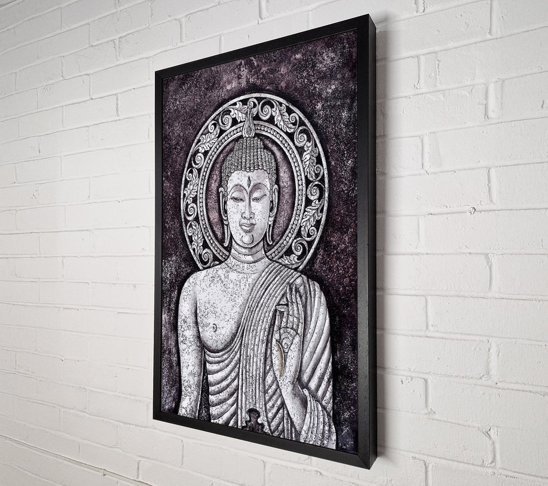  A Canvas Print of Buddha Black Canvas Print