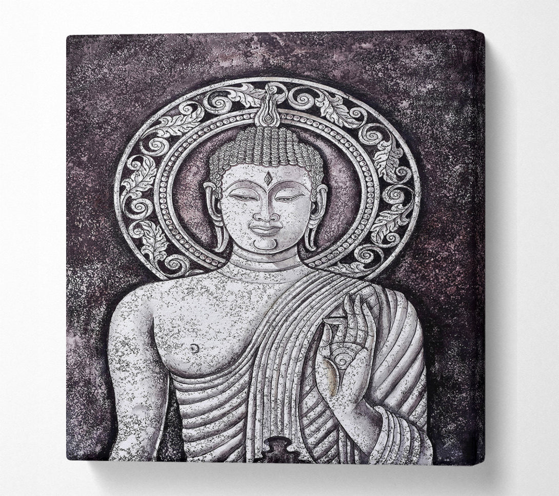  A Canvas Print of Buddha Black Canvas Print