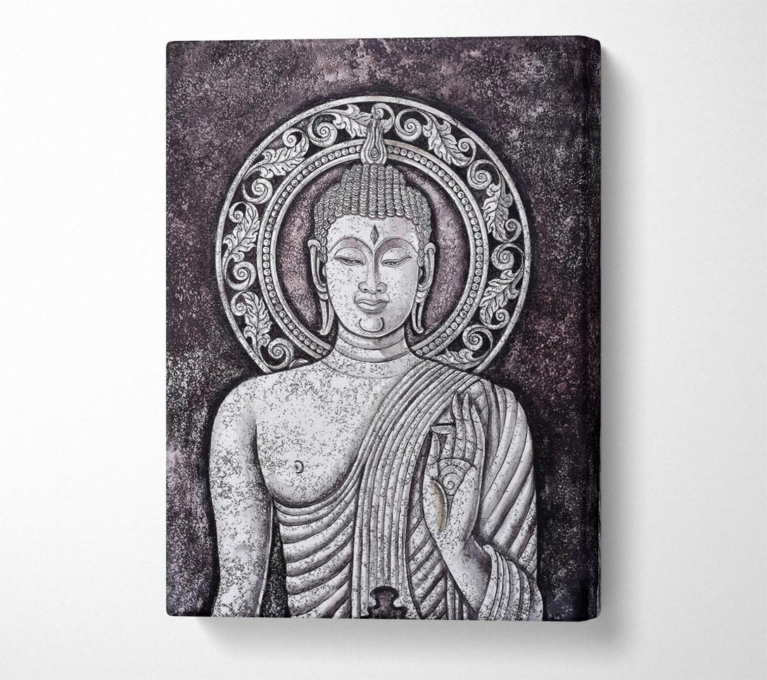  A Canvas Print of Buddha Black Canvas Print
