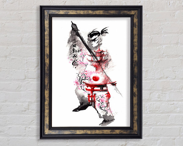 Chinese Warrior Framed Print