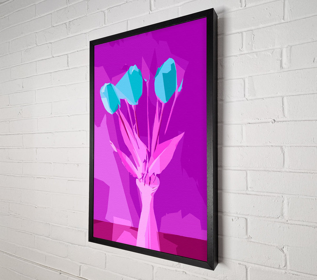  A Canvas Print of Pop Art Tulips Canvas Wall Art