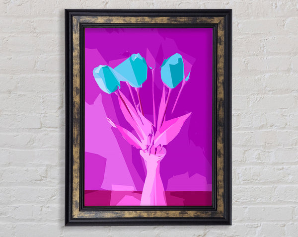 Pop Art Tulips Framed Print