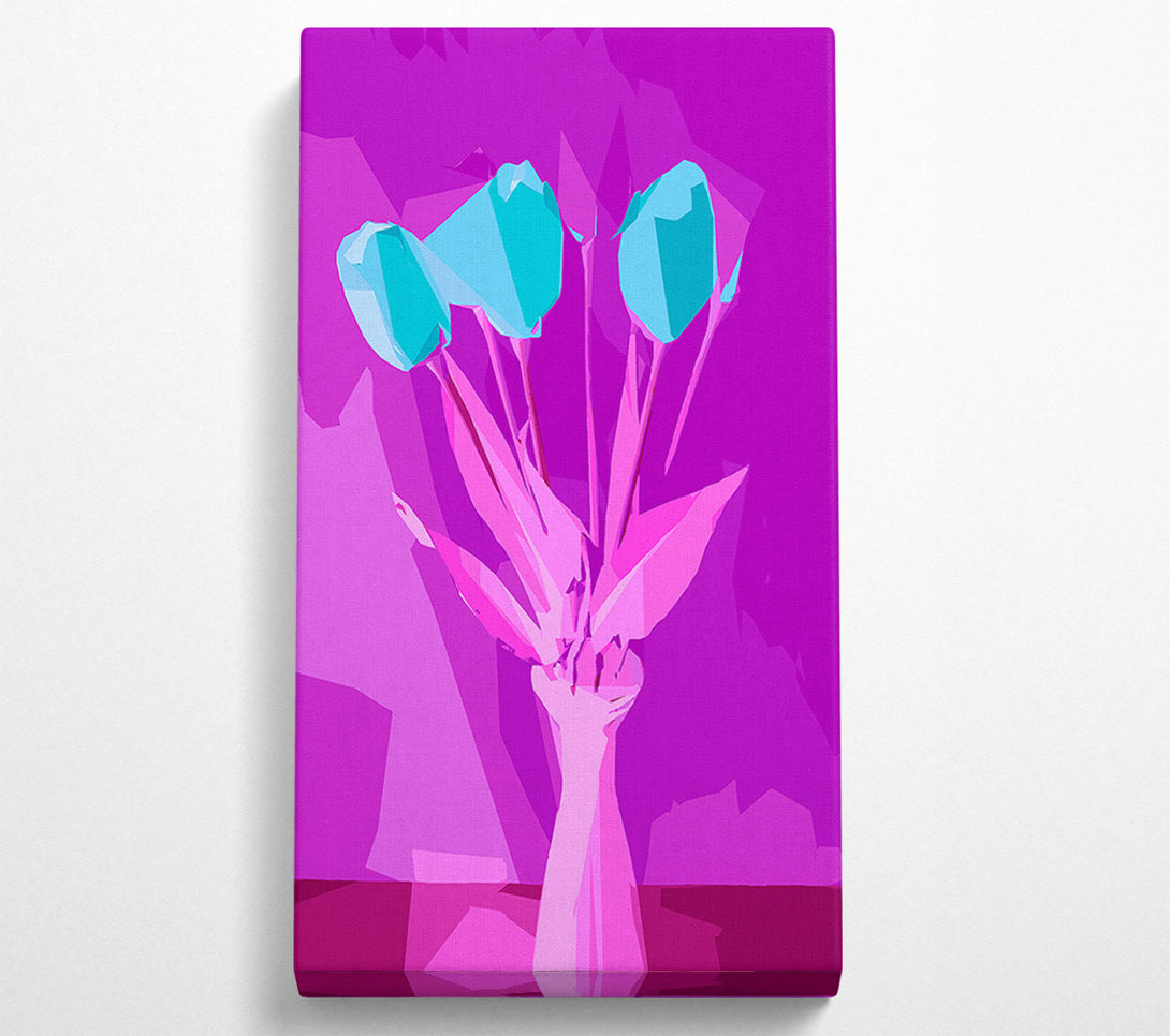  A Canvas Print of Pop Art Tulips Canvas Wall Art