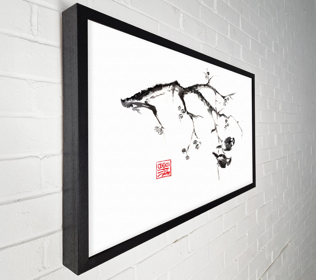  A Canvas Print of Chinese Birds In The Branch Canvas Art