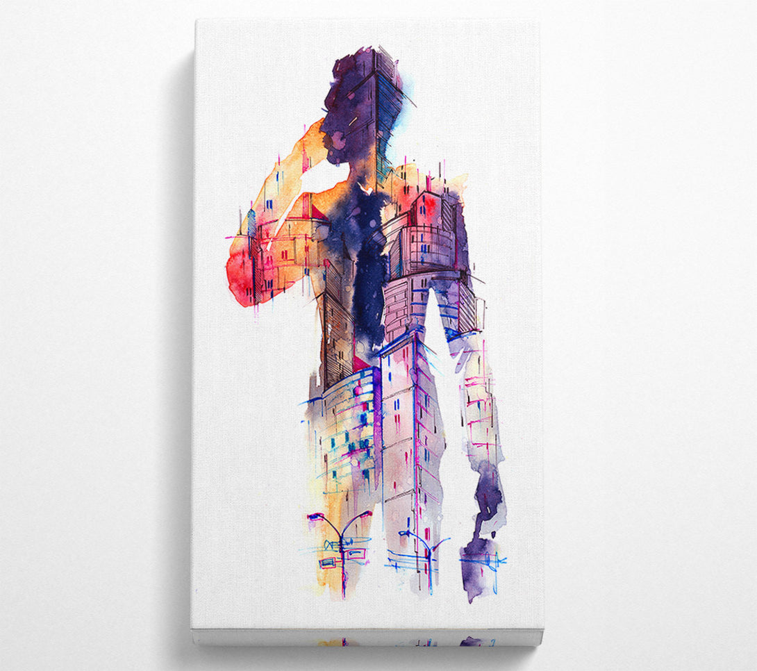  A Canvas Print of Man Of The City Canvas Wall Art