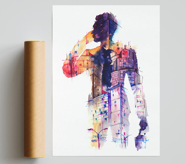 Man Of The City Print