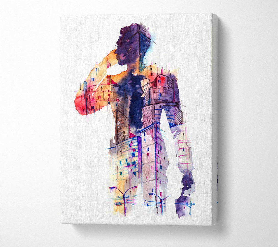  A Canvas Print of Man Of The City Canvas Wall Art