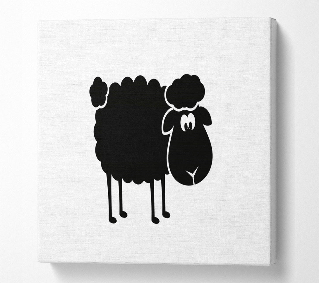  A Canvas Print of Black Sheep Canvas Wall Art
