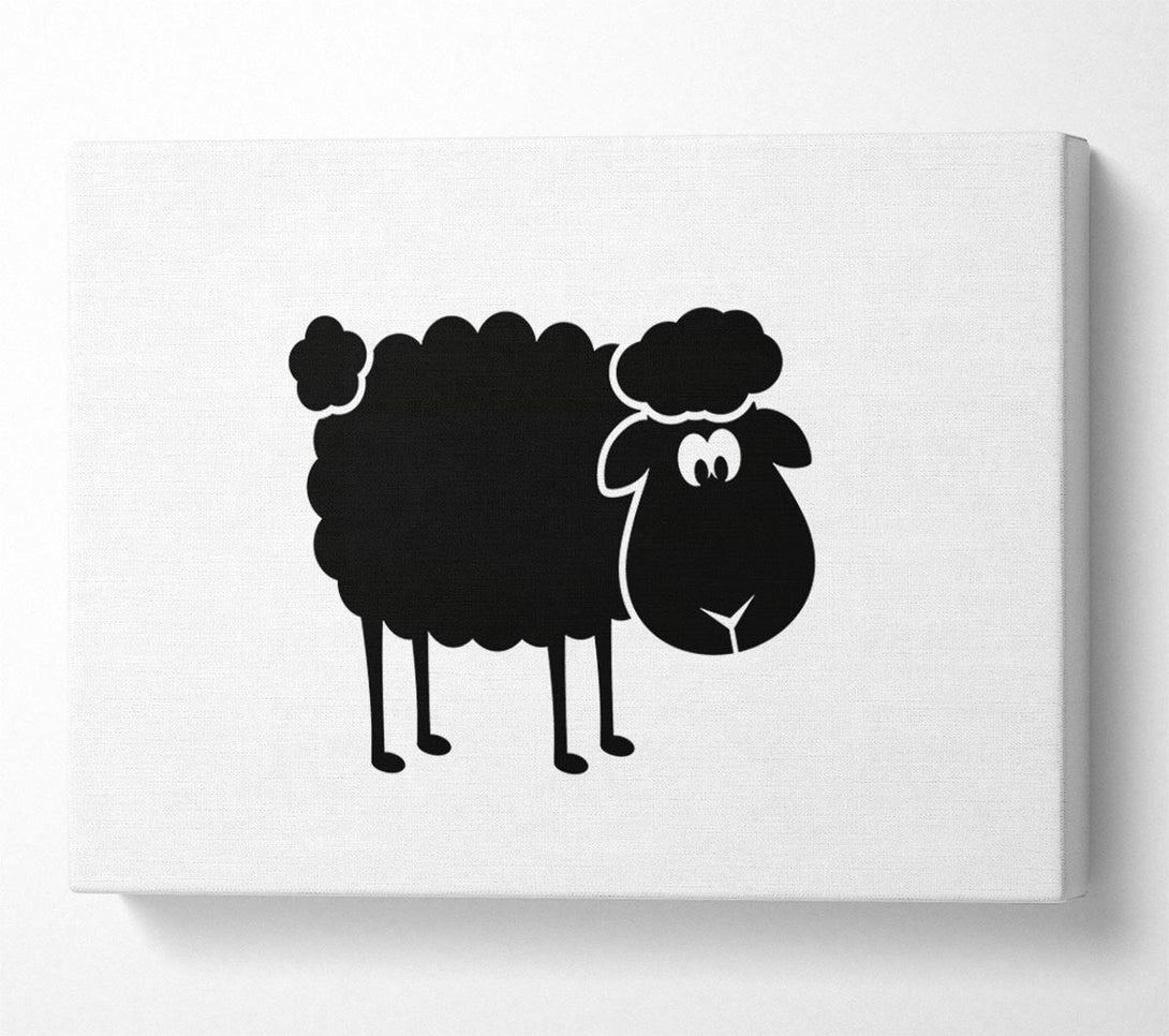  A Canvas Print of Black Sheep Canvas Wall Art
