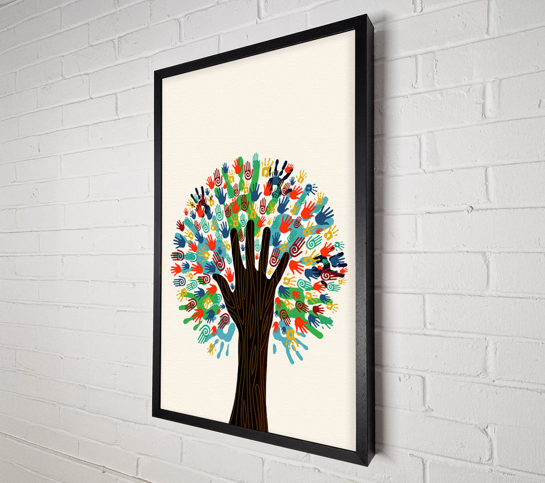  A Canvas Print of Hands Of Life Canvas Art
