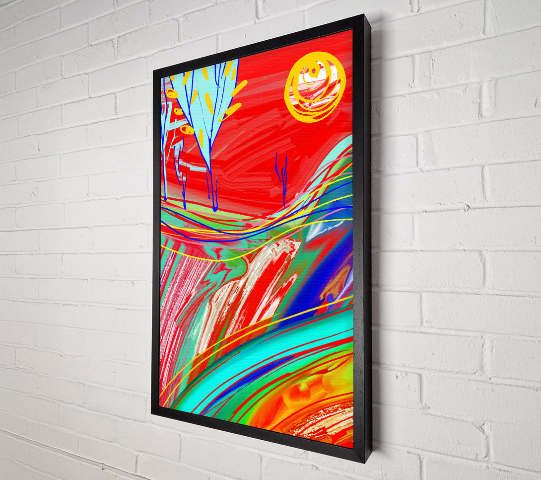 A Canvas Print of Melting Into The Sun Canvas Print
