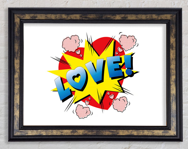Love Punch Framed Print