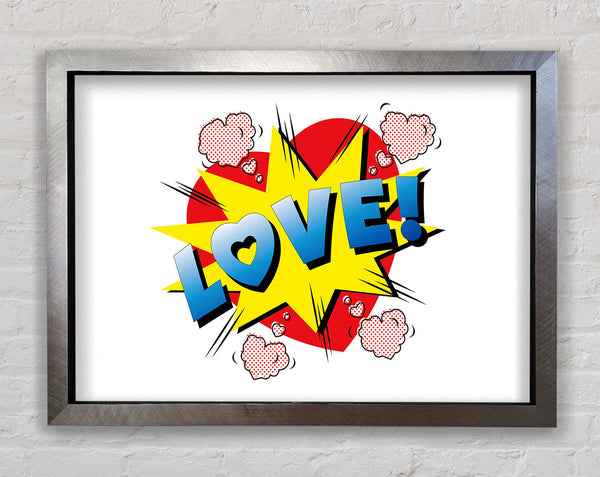 Love Punch Framed Print